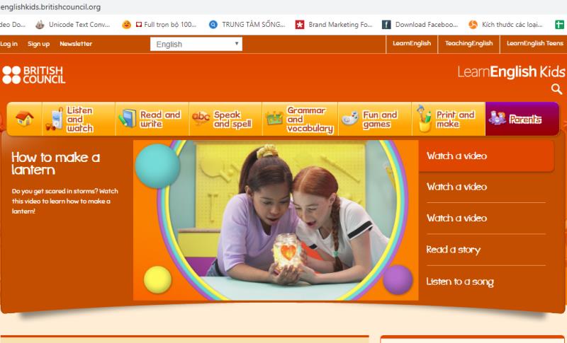 BRITISH COUNCIL LEARNING ENGLISH KIDS - WEBSITE VỪA CHƠI VỪA HỌC TIẾNG ANH HIỆU QUẢ CHO BÉ